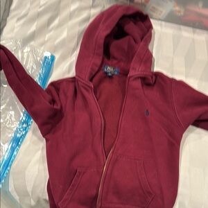 Ralph Lauren Kids Burgundy Hoodie